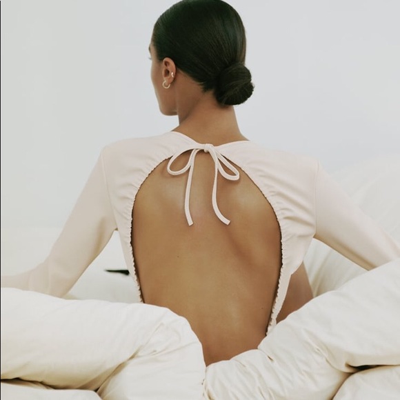 Zara Tops - NWT Zara Neoprene Effect Bodysuit